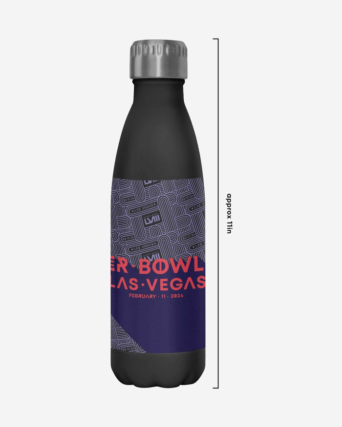 Super Bowl LVIII Black 17 oz Stainless Steel Bottle FOCO - FOCO.com