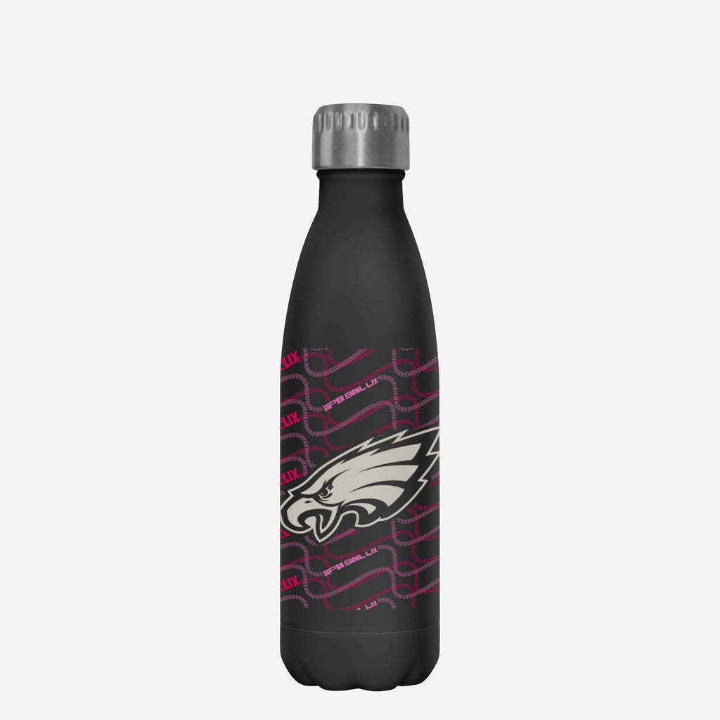 Philadelphia Eagles Super Bowl LIX Bound Black 17 oz Stainless Steel Bottle FOCO - FOCO.com