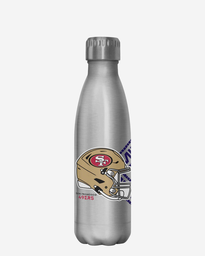 Kansas City Chiefs vs San Francisco 49ers Super Bowl LVIII Silver 17 oz Stainless Steel Bottle FOCO - FOCO.com