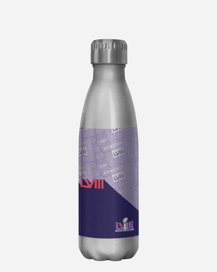 Super Bowl LVIII Silver 17 oz Stainless Steel Bottle FOCO - FOCO.com