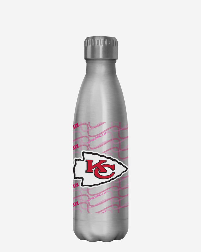 Kansas City Chiefs Super Bowl LIX Bound Silver 17 oz Stainless Steel Bottle FOCO - FOCO.com