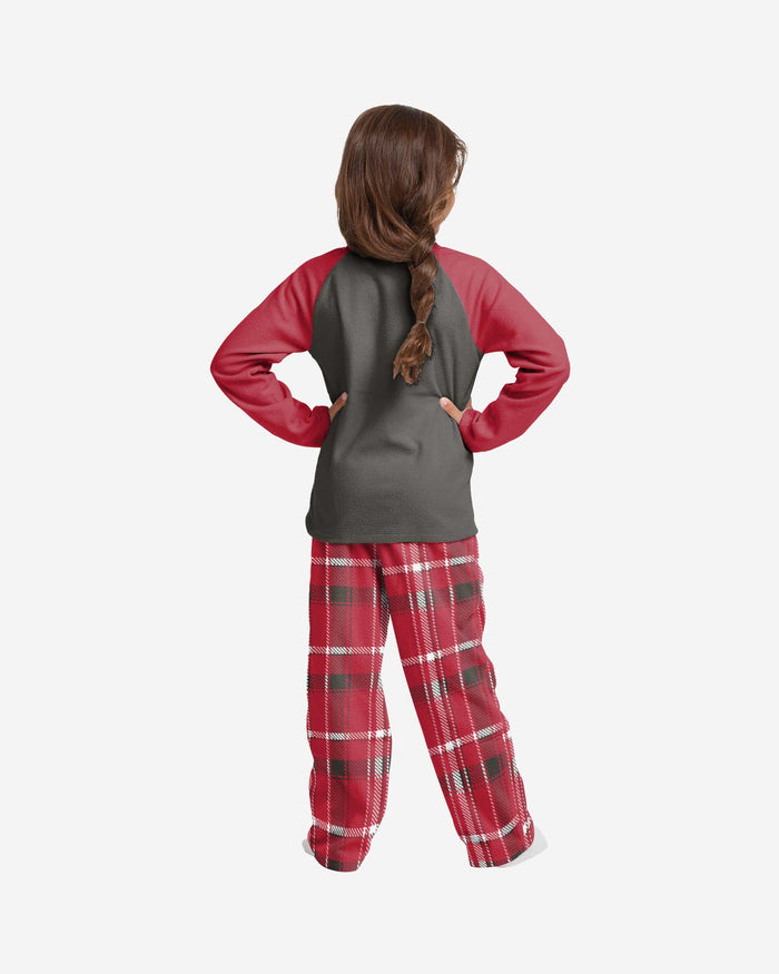 Tampa Bay Buccaneers Youth Plaid Family Holiday Pajamas FOCO - FOCO.com