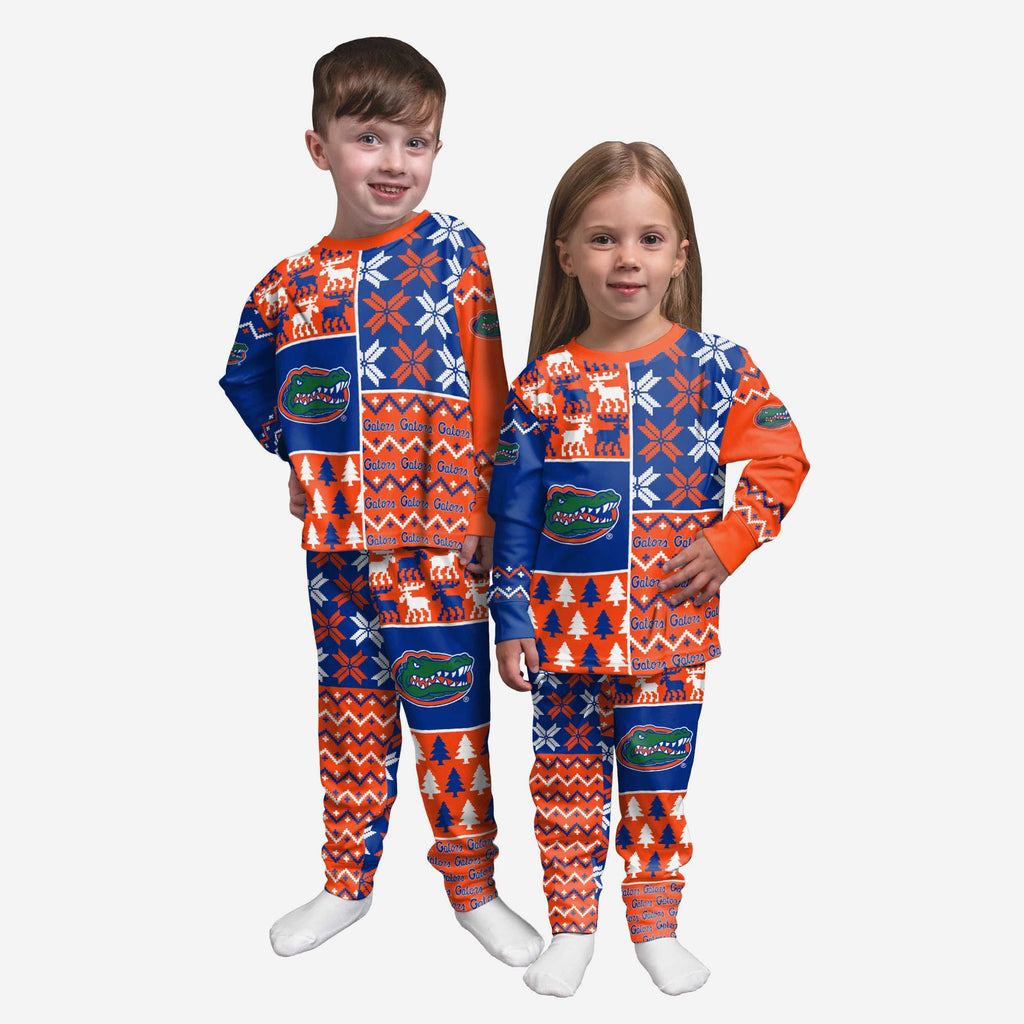 Florida Gators Toddler Busy Block Family Holiday Pajamas FOCO 2T - FOCO.com