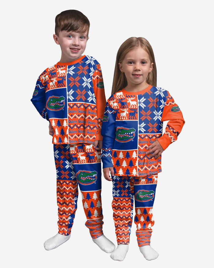 Florida Gators Toddler Busy Block Family Holiday Pajamas FOCO 2T - FOCO.com