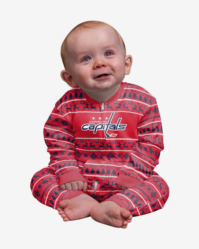 Washington Capitals Infant Family Holiday Pajamas FOCO 12 mo - FOCO.com