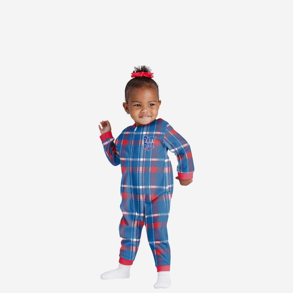 Buffalo Bills Infant Plaid Family Holiday Pajamas FOCO 12 mo - FOCO.com