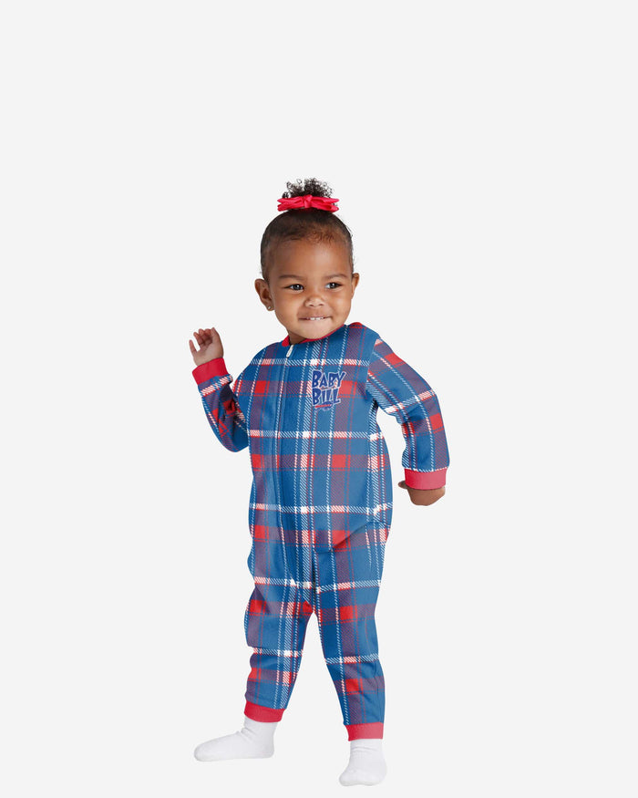 Buffalo Bills Infant Plaid Family Holiday Pajamas FOCO 12 mo - FOCO.com