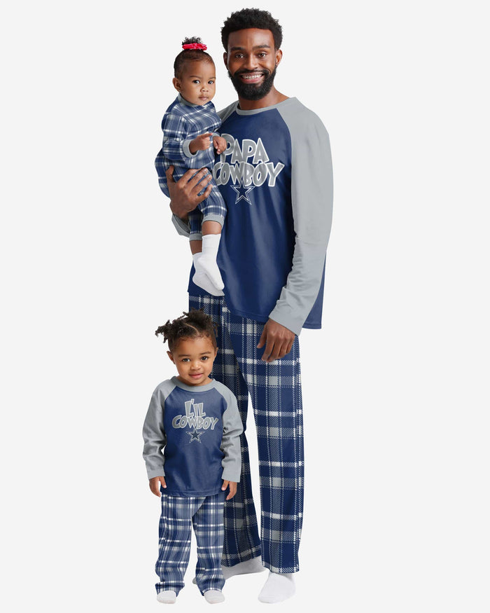 Dallas Cowboys Infant Plaid Family Holiday Pajamas FOCO - FOCO.com