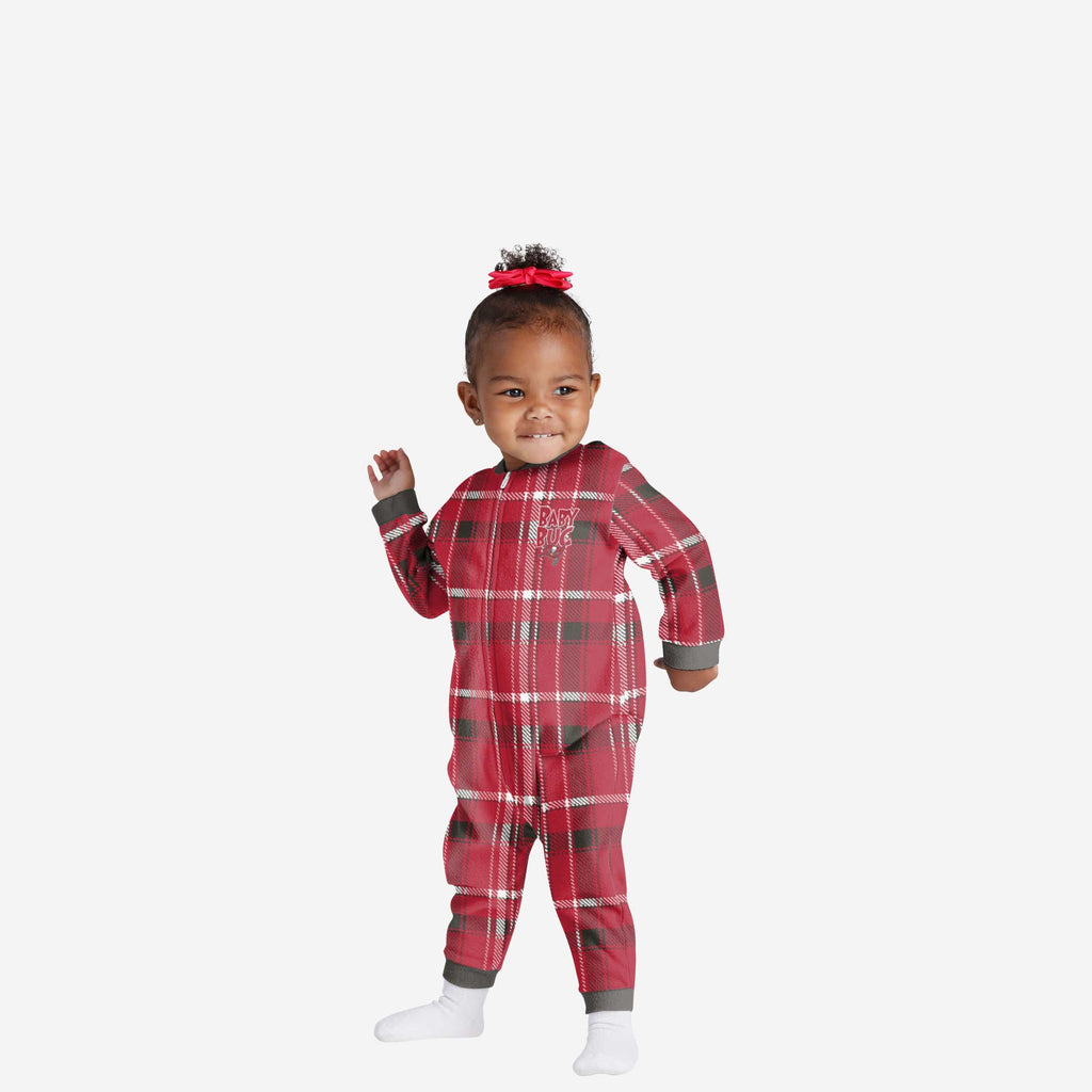 Tampa Bay Buccaneers Infant Plaid Family Holiday Pajamas FOCO 12 mo - FOCO.com