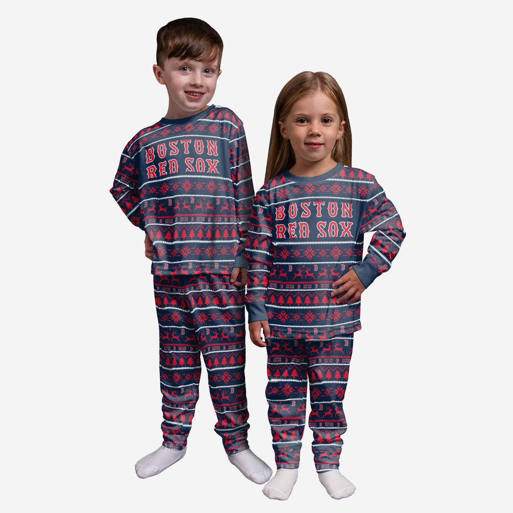 Boston Red Sox Toddler Family Holiday Pajamas FOCO 2T - FOCO.com