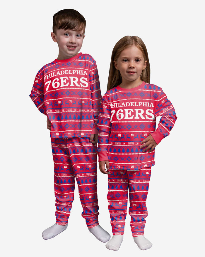 Philadelphia 76ers Toddler Family Holiday Pajamas FOCO 2T - FOCO.com