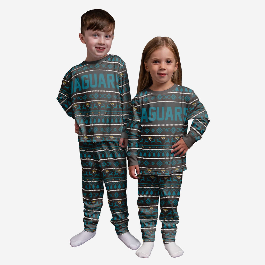 Jacksonville Jaguars Toddler Family Holiday Pajamas FOCO 2T - FOCO.com