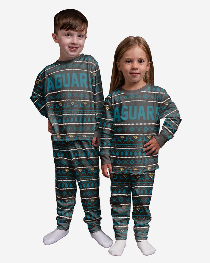 Jacksonville Jaguars Toddler Family Holiday Pajamas FOCO 2T - FOCO.com