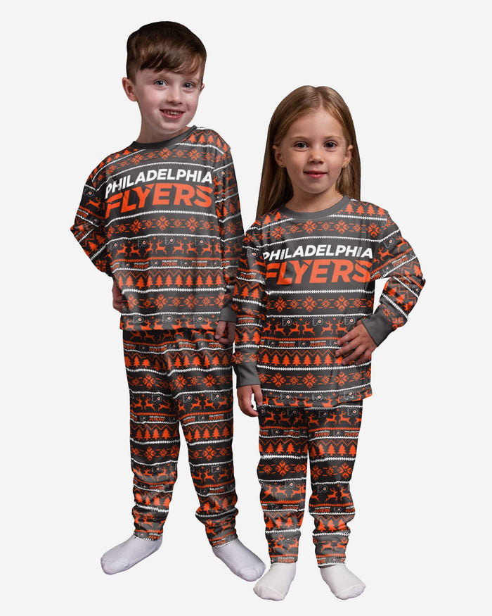 Philadelphia Flyers Toddler Family Holiday Pajamas FOCO 2T - FOCO.com