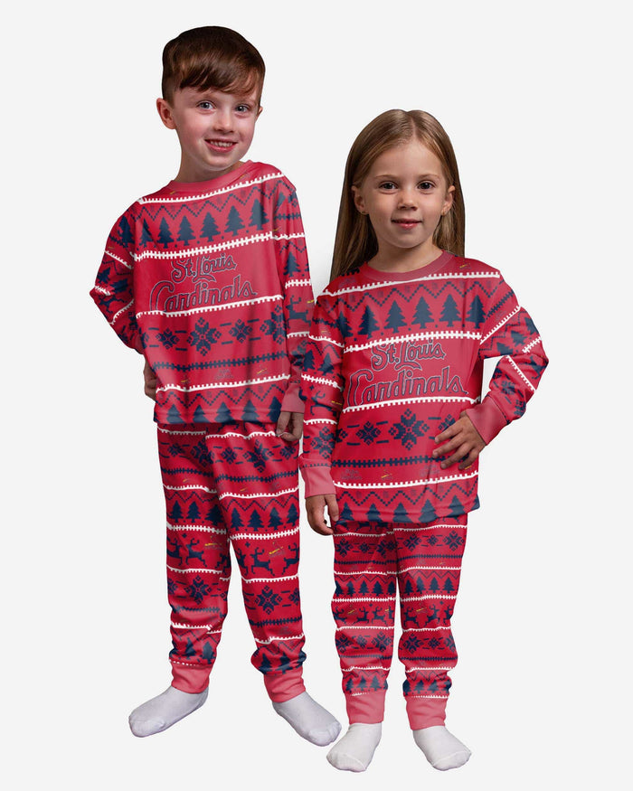 St Louis Cardinals Toddler Family Holiday Pajamas FOCO 2T - FOCO.com