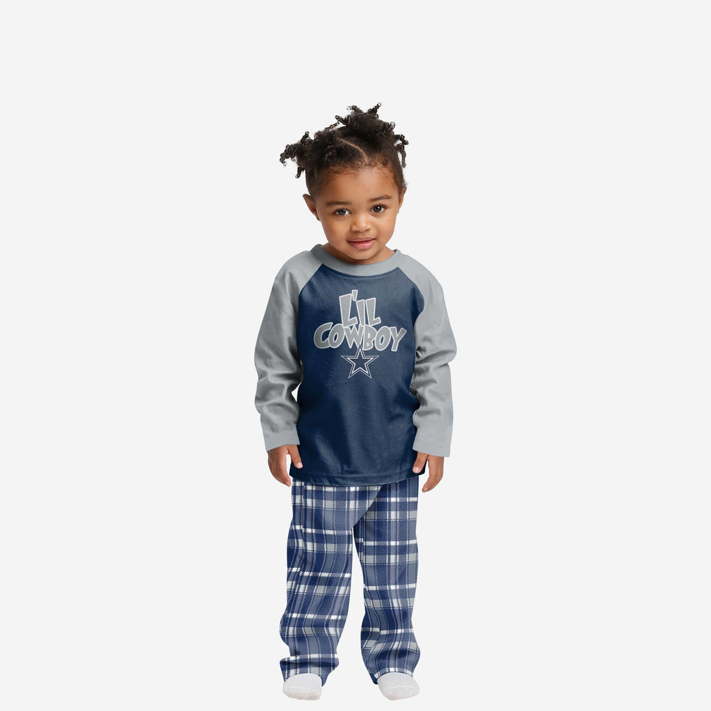 Dallas Cowboys Toddler Plaid Family Holiday Pajamas FOCO 2T - FOCO.com