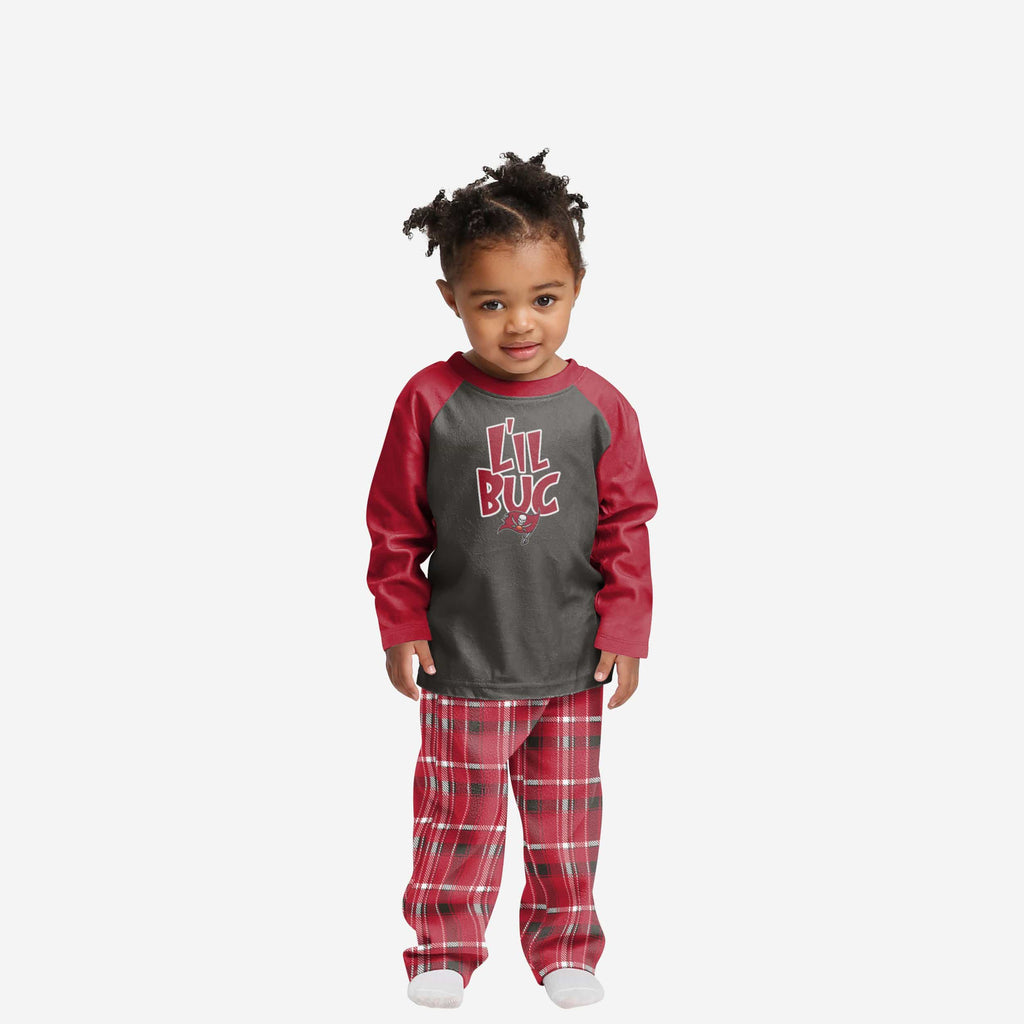 Tampa Bay Buccaneers Toddler Plaid Family Holiday Pajamas FOCO 2T - FOCO.com