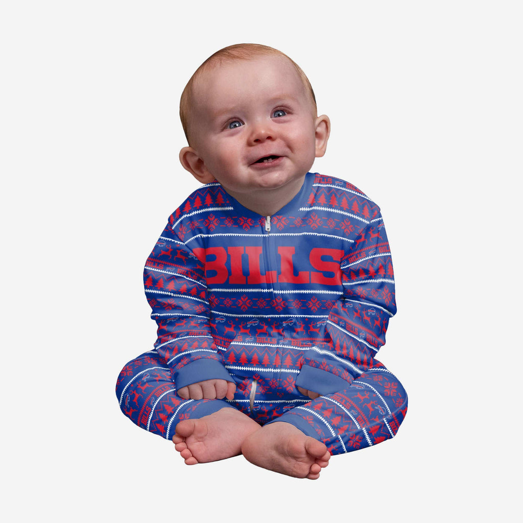 Buffalo Bills Infant Family Holiday Pajamas FOCO 12 mo - FOCO.com