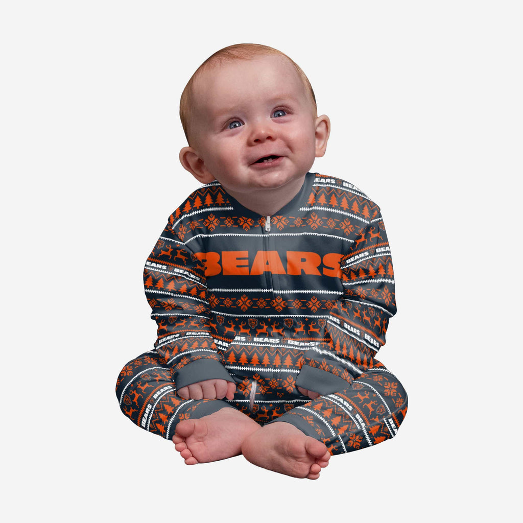 Chicago Bears Infant Family Holiday Pajamas FOCO 12 mo - FOCO.com