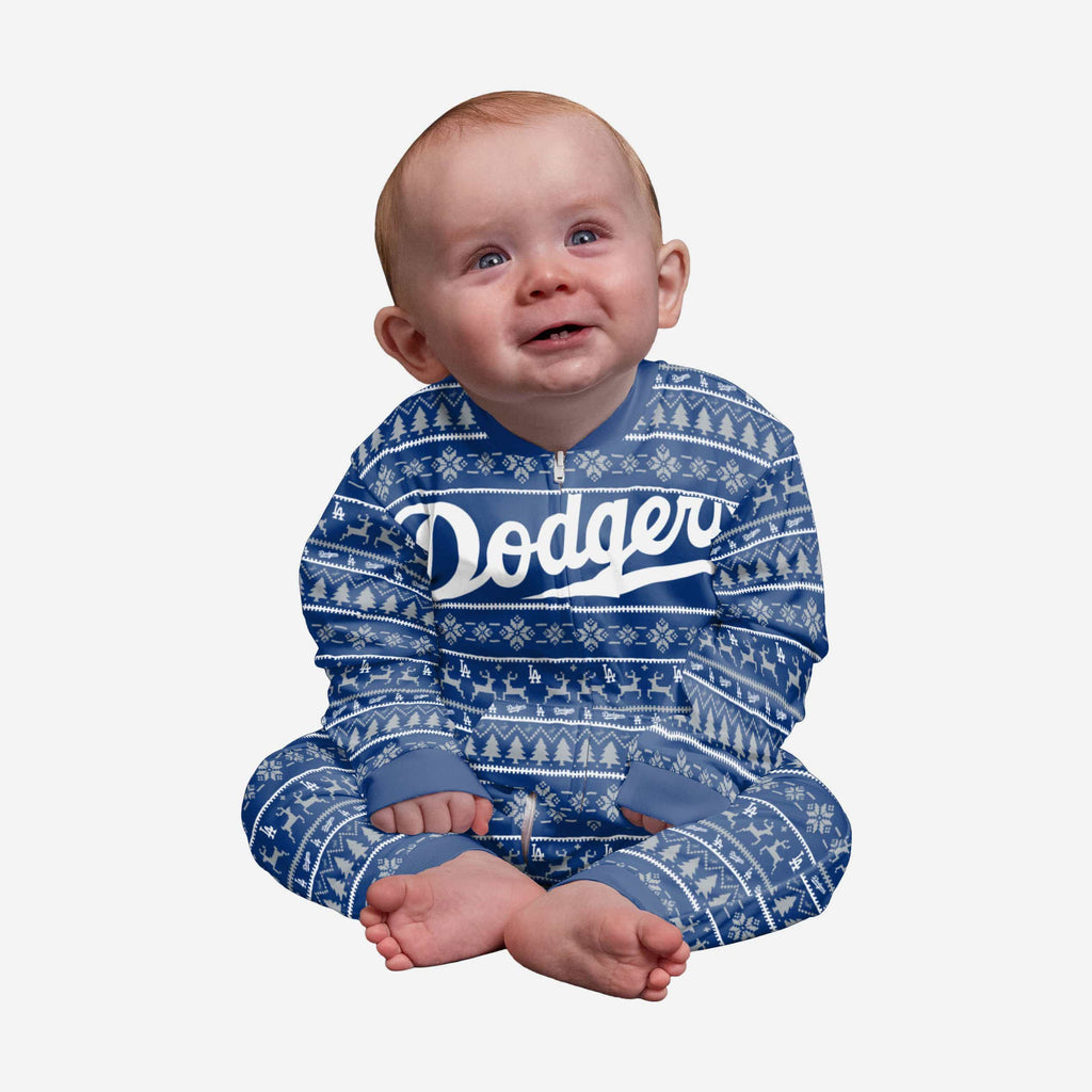 Los Angeles Dodgers Infant Family Holiday Pajamas FOCO 12 mo - FOCO.com