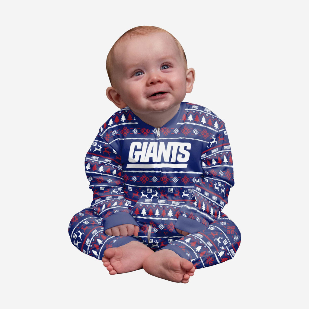 New York Giants Infant Family Holiday Pajamas FOCO 12 mo - FOCO.com