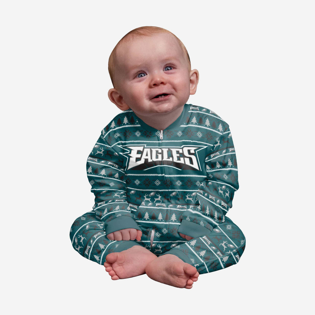 Philadelphia Eagles Infant Family Holiday Pajamas FOCO 12 mo - FOCO.com