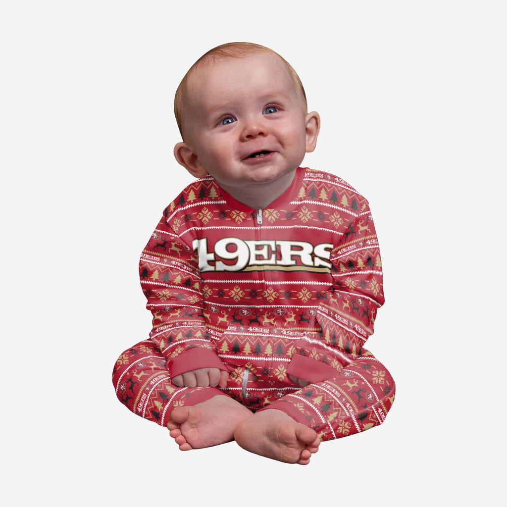 San Francisco 49ers Infant Family Holiday Pajamas FOCO 12 mo - FOCO.com