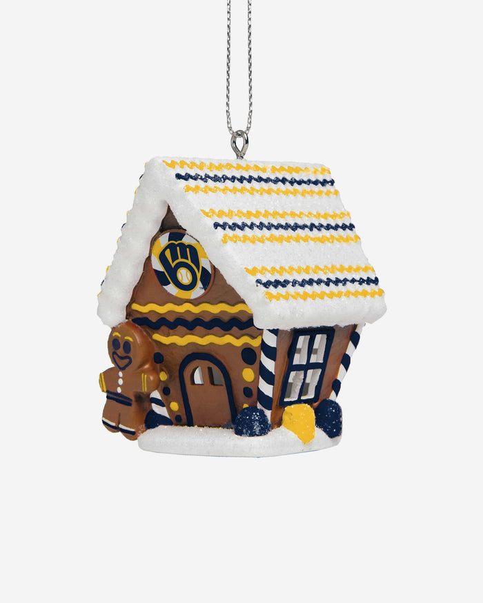Milwaukee Brewers Gingerbread House Ornament FOCO - FOCO.com
