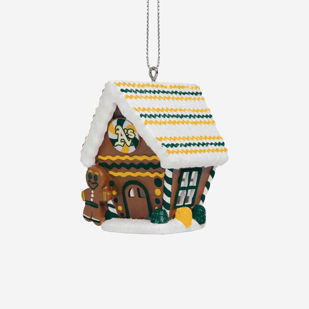 Oakland Athletics Gingerbread House Ornament FOCO - FOCO.com