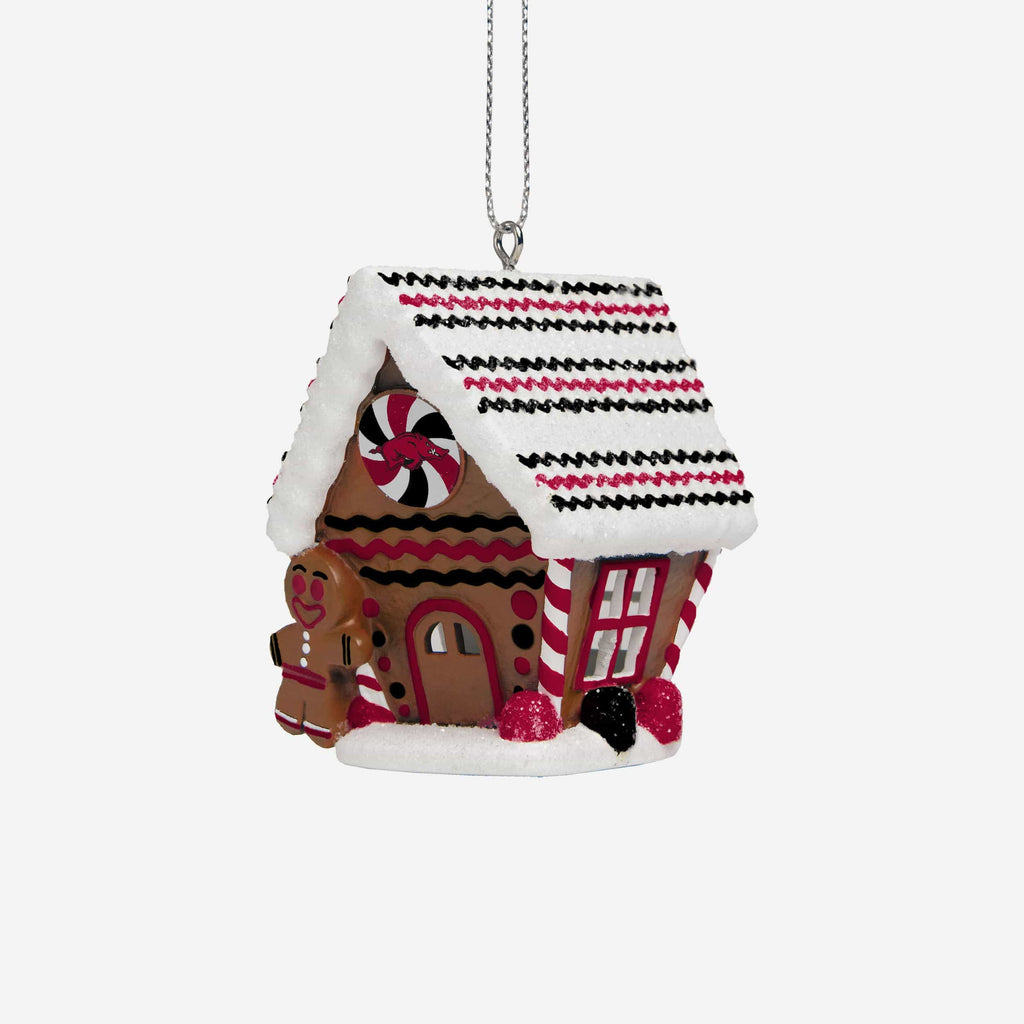 Arkansas Razorbacks Gingerbread House Ornament FOCO - FOCO.com