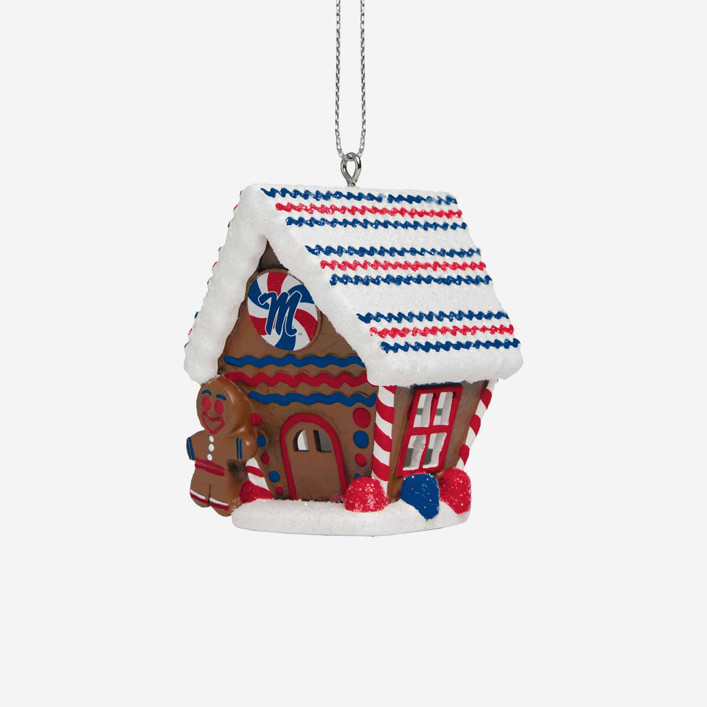 Ole Miss Rebels Gingerbread House Ornament FOCO - FOCO.com