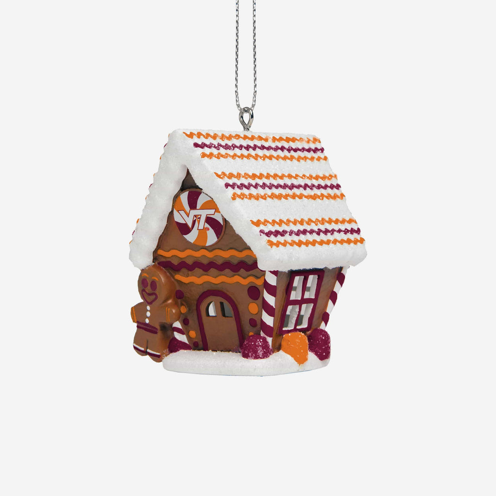 Virginia Tech Hokies Gingerbread House Ornament FOCO - FOCO.com