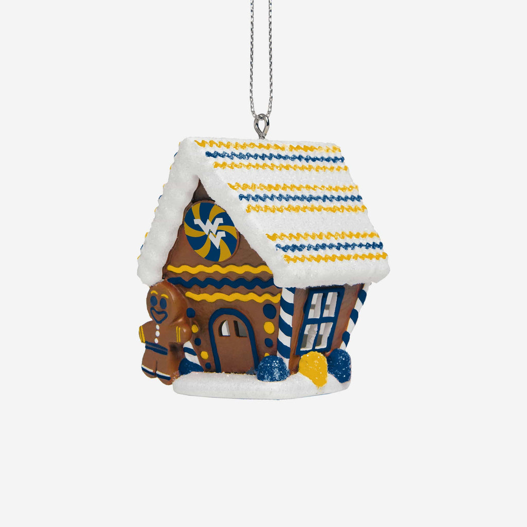 West Virginia Mountaineers Gingerbread House Ornament FOCO - FOCO.com