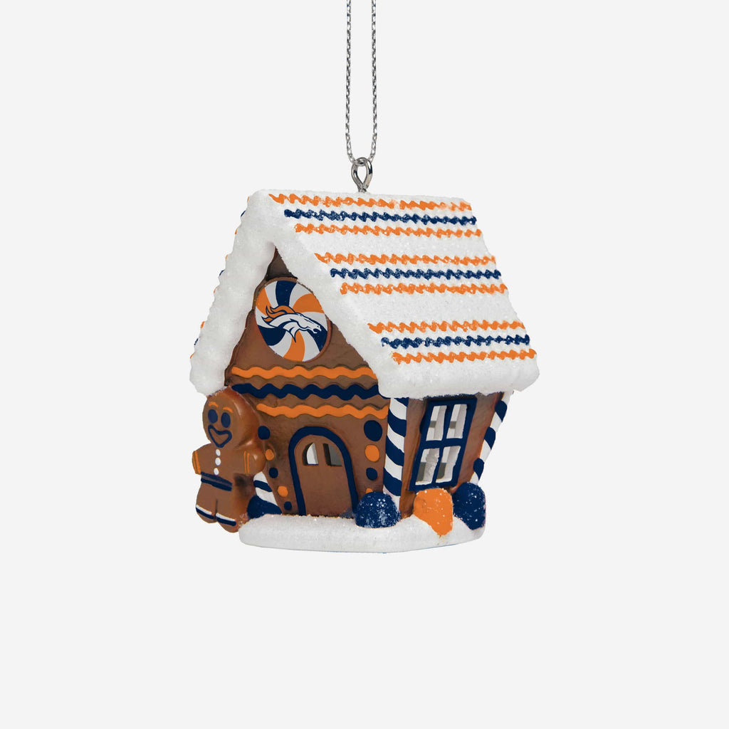 Denver Broncos Gingerbread House Ornament FOCO - FOCO.com