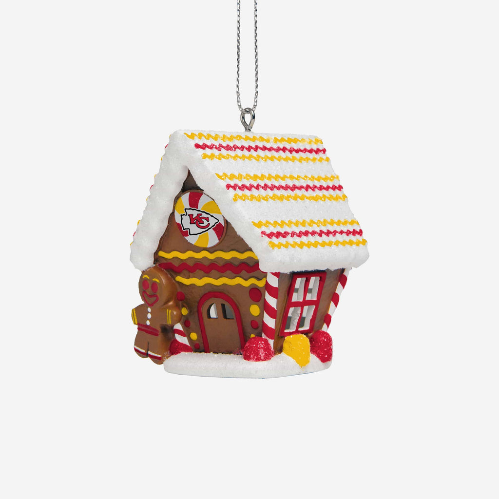 Kansas City Chiefs Gingerbread House Ornament FOCO - FOCO.com