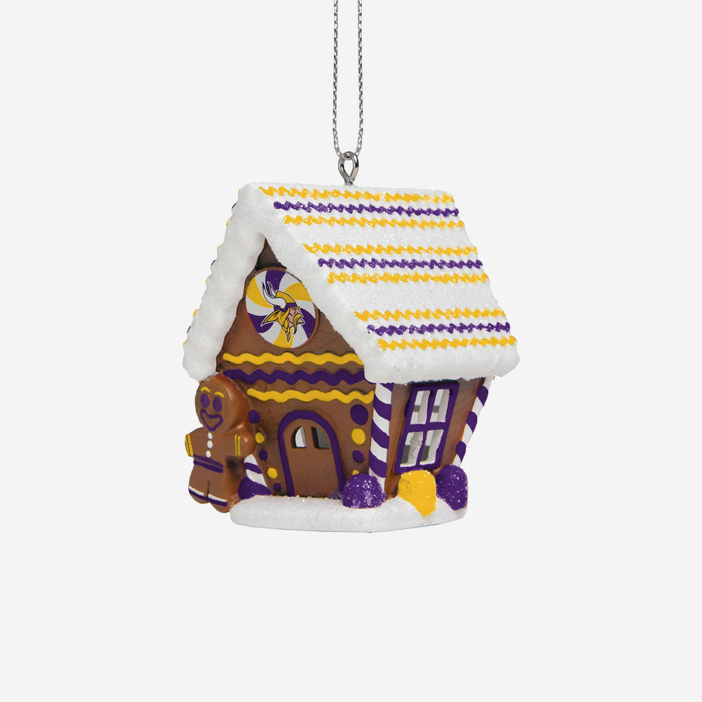 Minnesota Vikings Gingerbread House Ornament FOCO - FOCO.com