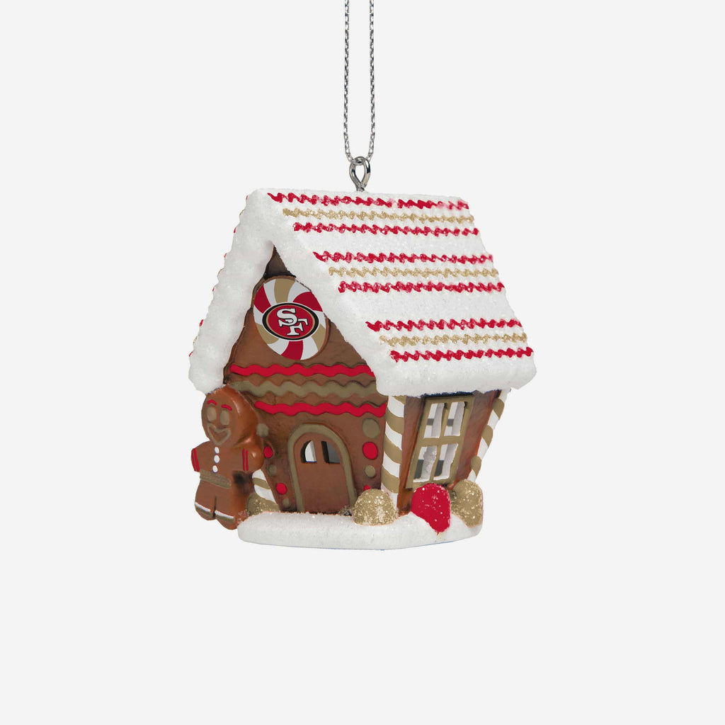 San Francisco 49ers Gingerbread House Ornament FOCO - FOCO.com