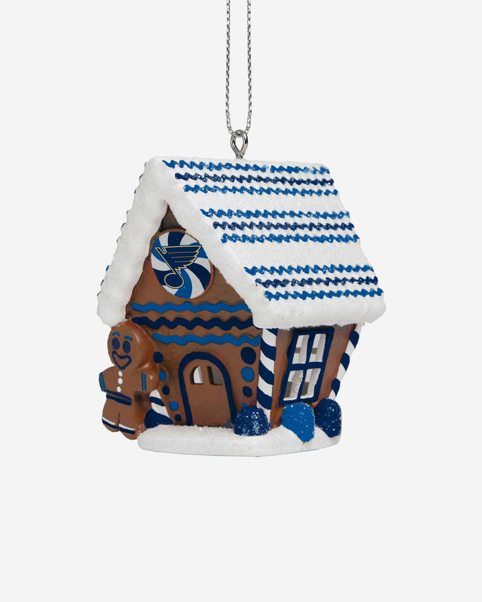 St Louis Blues Gingerbread House Ornament FOCO - FOCO.com