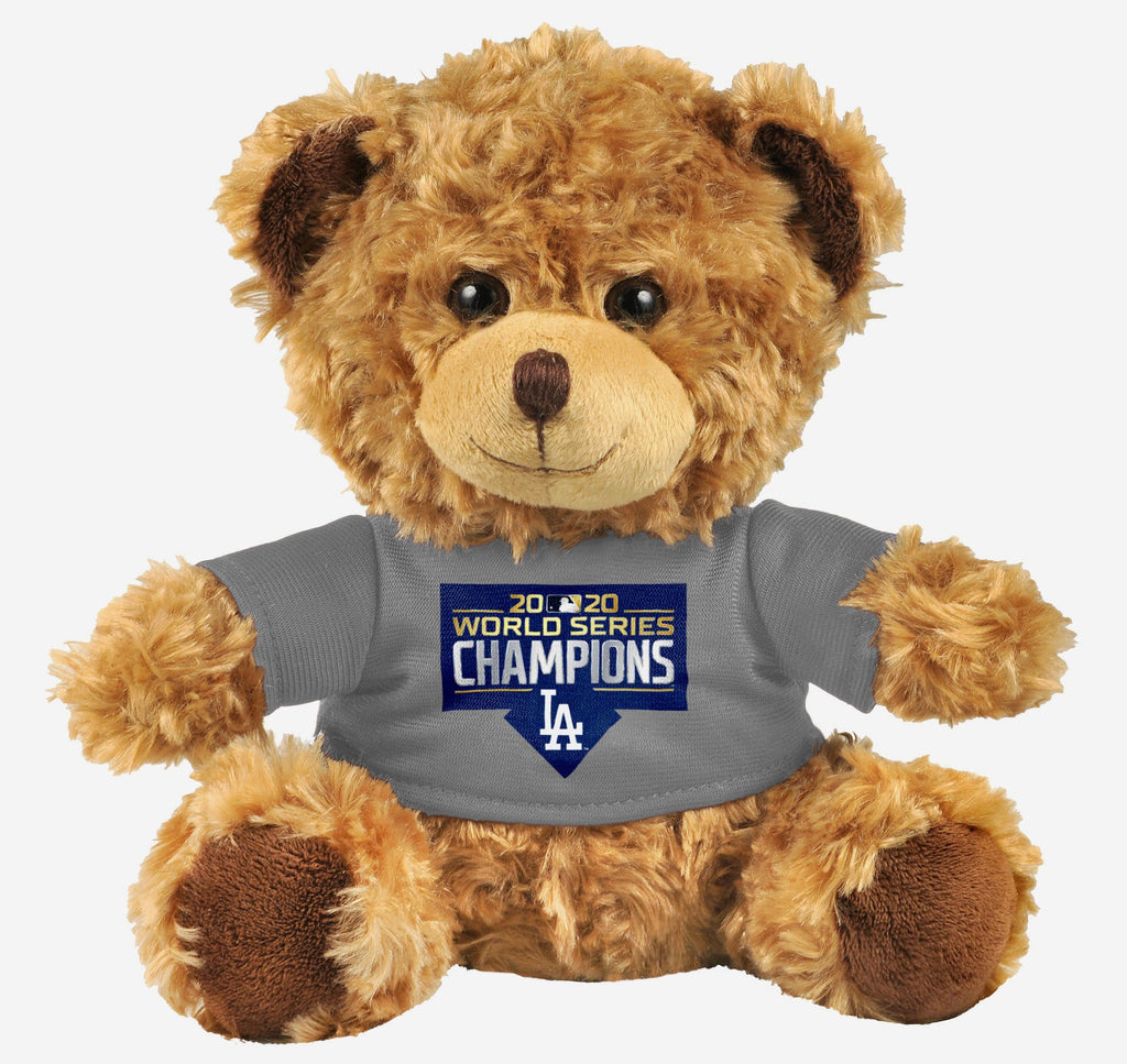 Los Angeles Dodgers 2020 World Series Champions Seated Shirt Bear FOCO - FOCO.com