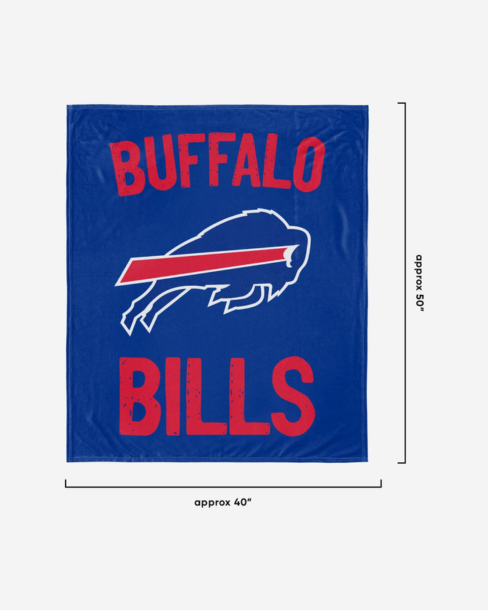 Buffalo Bills Throw Blanket With Plush Bear FOCO - FOCO.com