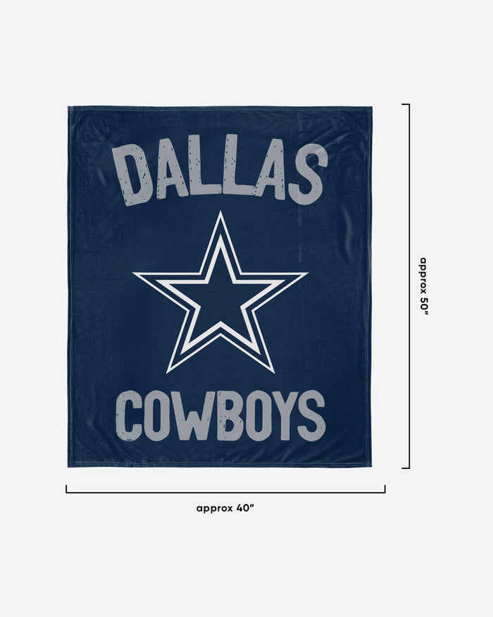 Dallas Cowboys Throw Blanket With Plush Bear FOCO - FOCO.com