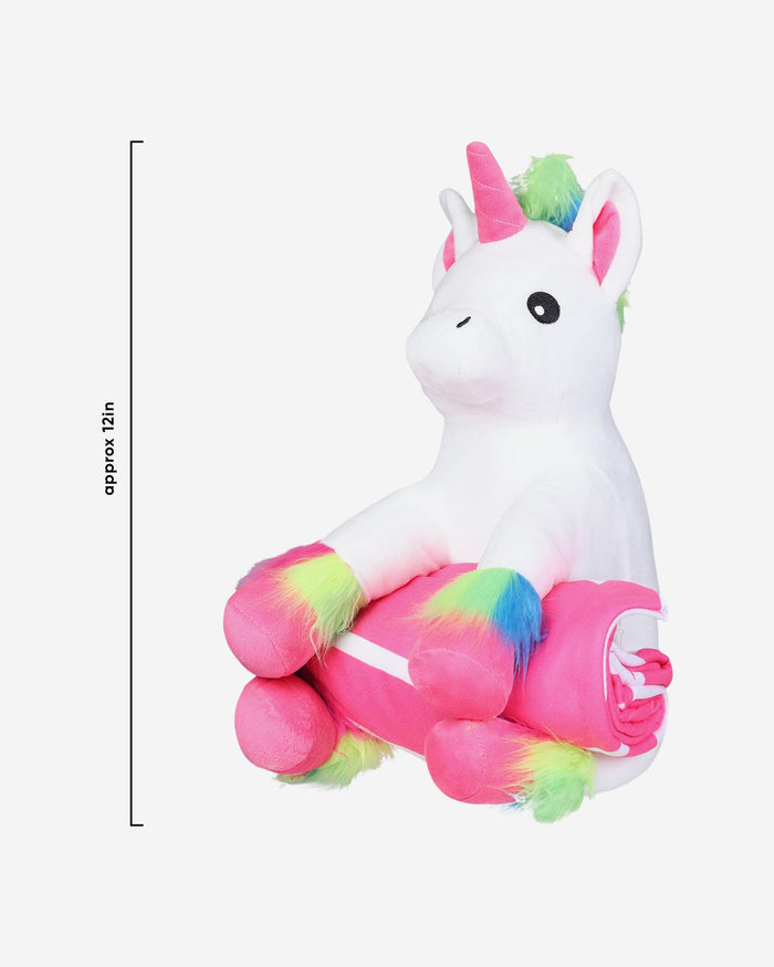 Seattle Seahawks Throw Blanket With Plush Unicorn FOCO - FOCO.com