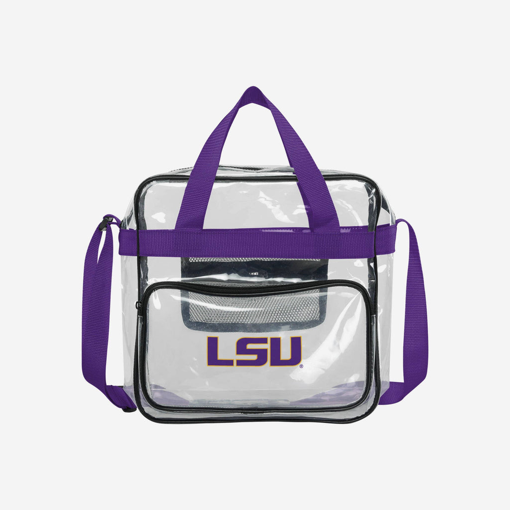 LSU Tigers Clear High End Messenger Bag FOCO - FOCO.com