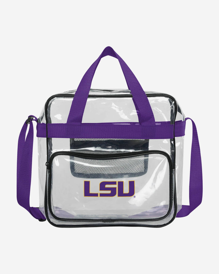 LSU Tigers Clear High End Messenger Bag FOCO - FOCO.com