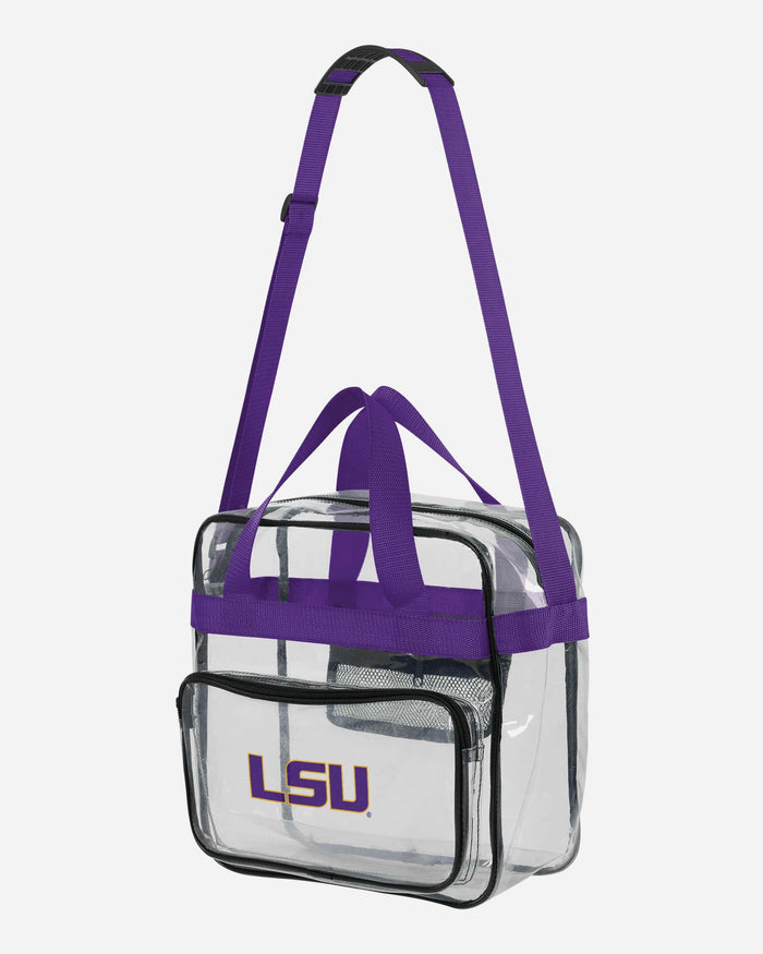 LSU Tigers Clear High End Messenger Bag FOCO - FOCO.com