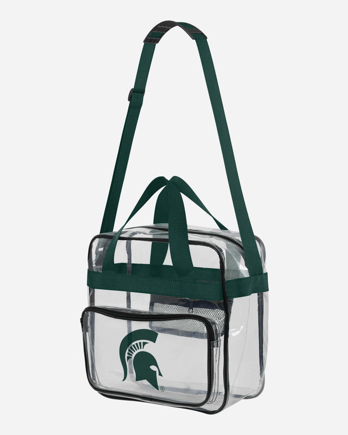 Michigan State Spartans Clear Messenger Bag FOCO - FOCO.com