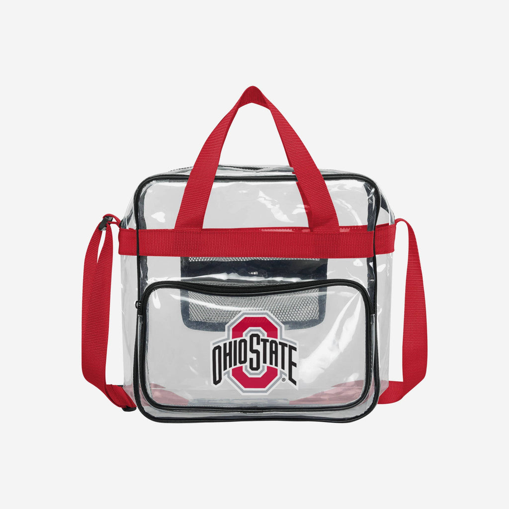 Ohio State Buckeyes Clear Messenger Bag FOCO - FOCO.com