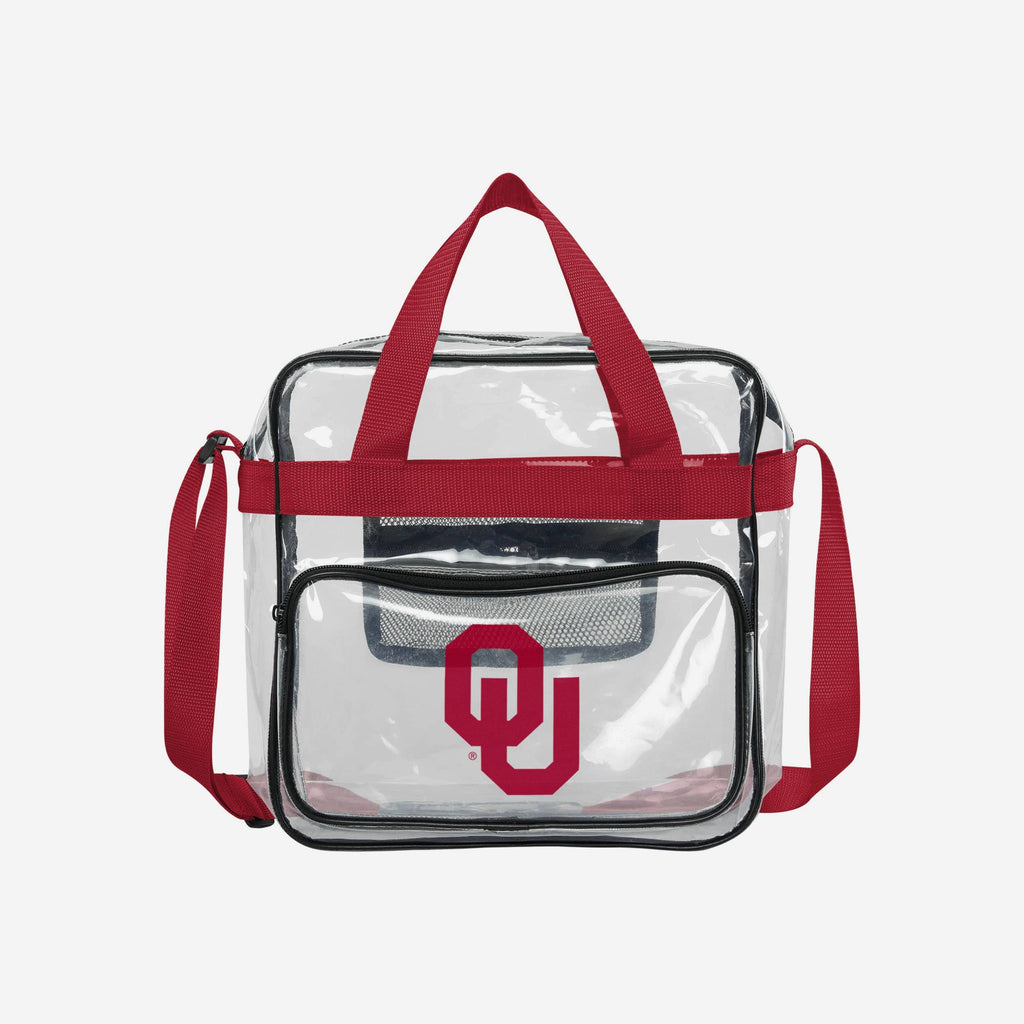 Oklahoma Sooners Clear High End Messenger Bag FOCO - FOCO.com