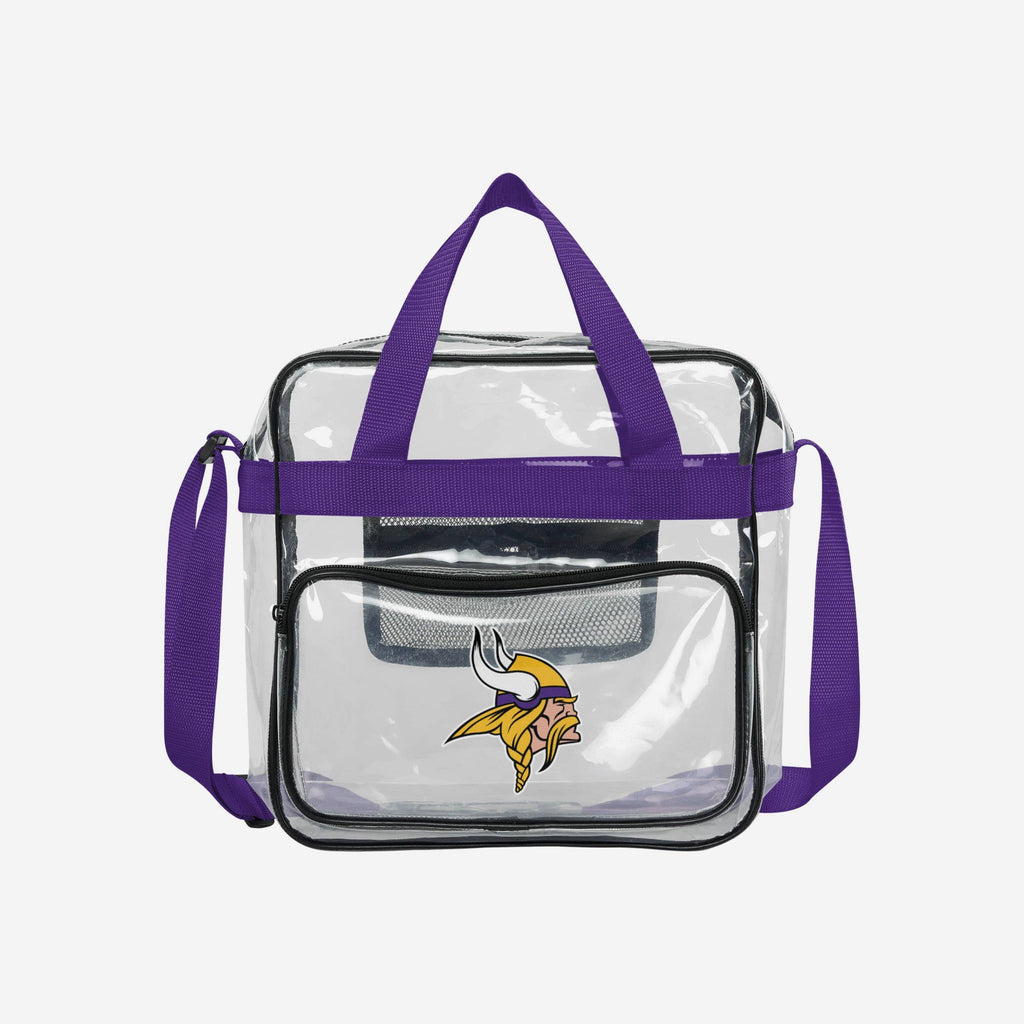 Minnesota Vikings Clear High End Messenger Bag FOCO - FOCO.com