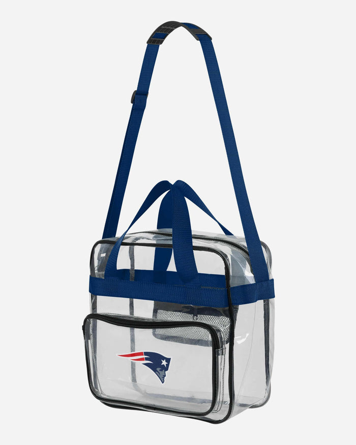 New England Patriots Clear High End Messenger Bag FOCO - FOCO.com